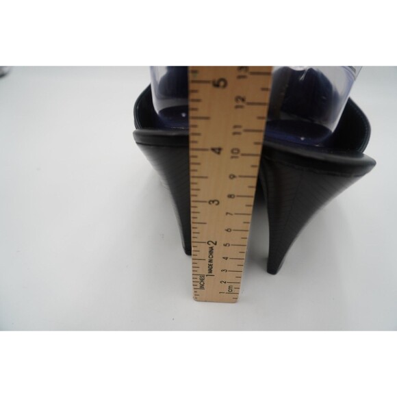 COLE HAAN Black Platform Silver Embellished Mule Slip-On Clog Size 9.5 - Picture 12 of 13